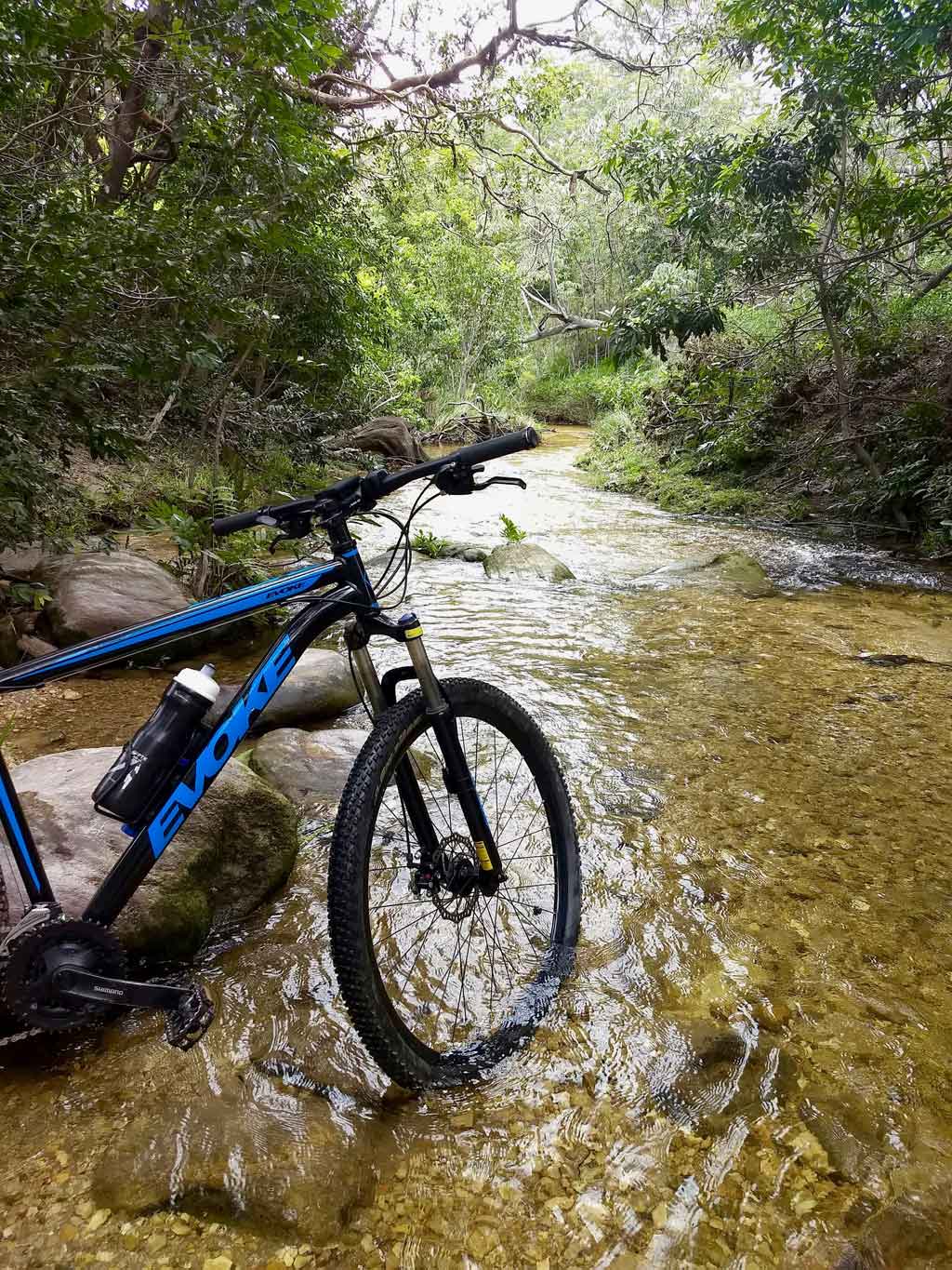 mountain bike in twin creek