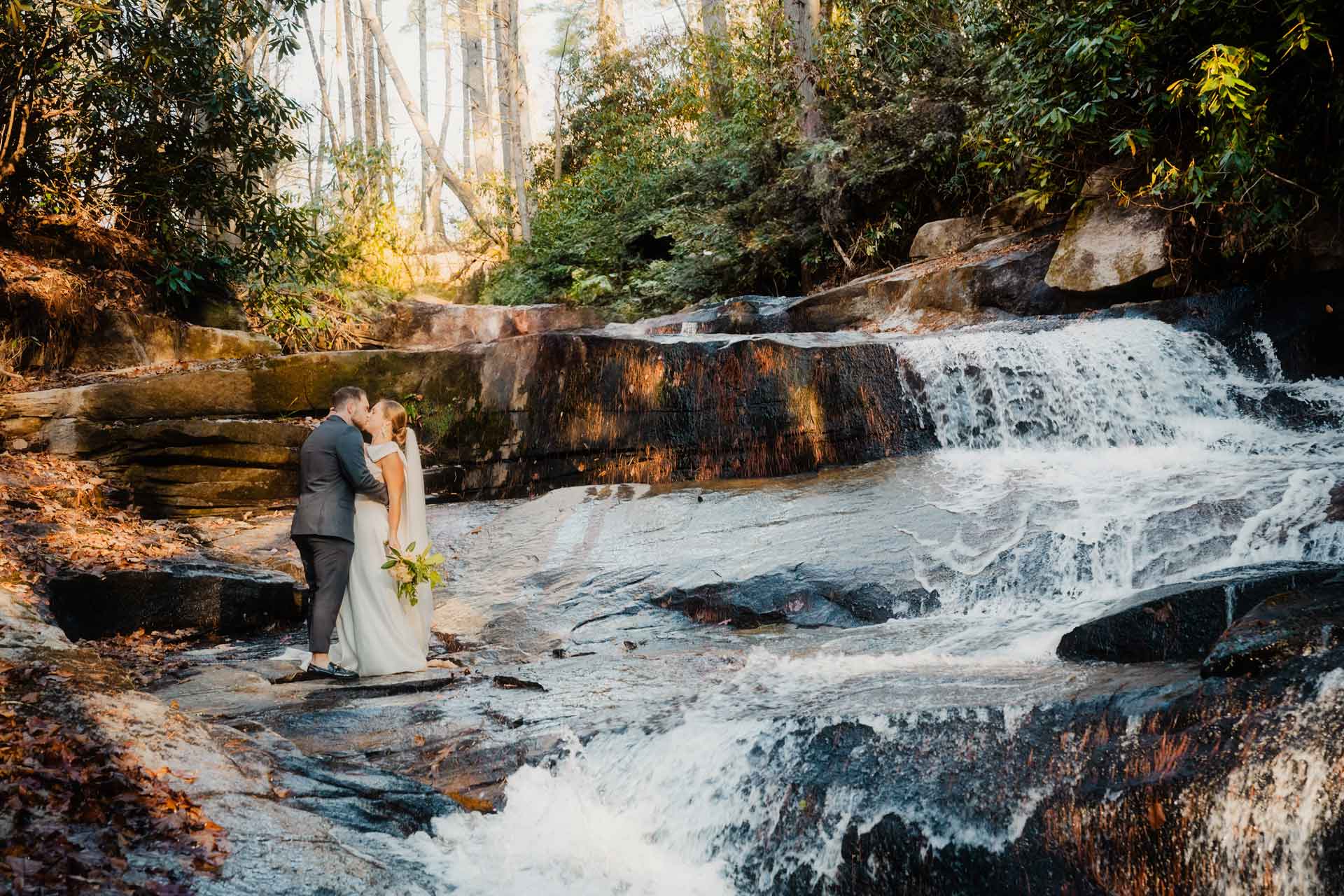 wedding at one of the falls